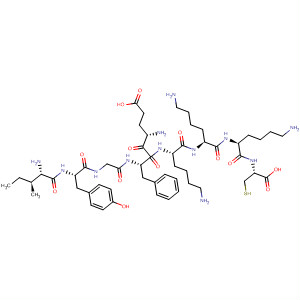482593-18-0  L-Cysteine,L-isoleucyl-L-tyrosylglycyl-L-a-glutamyl-L-phenylalanyl-L-lysyl-L-lysyl-L-lysyl-