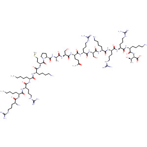 482626-24-4  L-Threonine,L-arginyl-L-lysyl-L-arginyl-L-lysyl-L-lysyl-L-methionyl-L-prolyl-L-alanyl-L-seryl-L-glutaminyl-L-arginyl-L-seryl-L-lysyl-L-arginyl-L-arginyl-L-lysyl- 482626-24-4  L-Threonine,L-arginyl-L-lysyl-L-arginyl-L-lysyl-L-lysyl-L-methionyl-L-prolyl-L-alanyl-L-seryl-L-glutaminyl-L-arginyl-L-seryl-L-lysyl-L-arginyl-L-arginyl-L-lysyl-