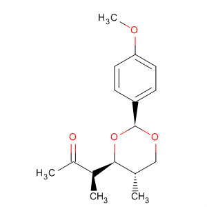 484013-63-0  2-butanona,3-[(2S,4S,5S)-2-(4-metoxifenil)-5-metil-1,3-dioxano-4-il]-, (3R)-