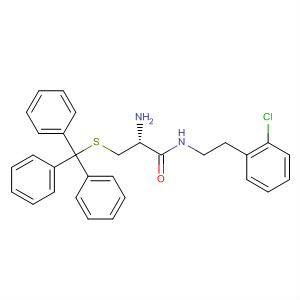 484648-92-2  Propanamide,2-amino-N-[2-(2-chlorophenyl)ethyl]-3-[(triphenylmethyl)thio]-, (2R)-