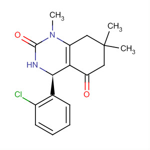 484677-50-1  2,5(1H,3H)-Quinazolinedione,4-(2-chlorophenyl)-4,6,7,8-tetrahydro-1,7,7-trimethyl-, (4S)-