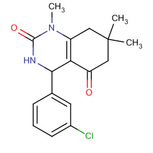 484677-56-7  2,5(1H,3H)-Quinazolinedione,4-(3-chlorophenyl)-4,6,7,8-tetrahydro-1,7,7-trimethyl-