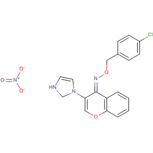 485386-27-4  4H-1-Benzopyran-4-one, 2,3-dihydro-3-(1H-imidazol-1-yl)-,O-[(4-chlorophenyl)methyl]oxime, (4E)-, mononitrate
