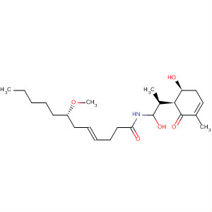 485388-81-6  4-Dodecenamide,N-[(2S)-2-[(1S,6S)-6-hydroxy-3-methyl-2-oxo-3-cyclohexen-1-yl]-2-methoxyethyl]-7-methoxy-, (4E,7S)-