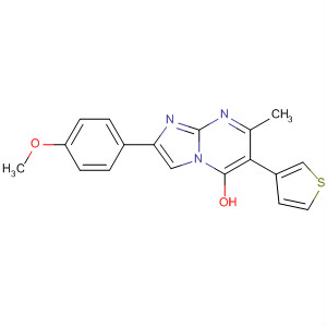 485404-35-1  Imidazo[1,2-a]pyrimidin-5-ol,2-(4-methoxyphenyl)-7-methyl-6-(3-thienyl)-