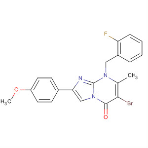 485404-36-2  Imidazo[1,2-a]pyrimidin-5(8H)-one,6-bromo-8-[(2-fluorophenyl)methyl]-2-(4-methoxyphenyl)-7-methyl-