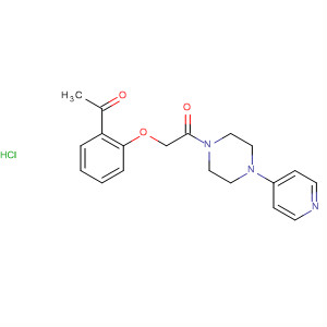 485795-87-7  Piperazine, 1-[(2-acetylphenoxy)acetyl]-4-(4-pyridinyl)-,monohydrochloride