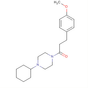 485796-27-8  Piperazine, 1-cyclohexyl-4-[3-(4-methoxyphenyl)-1-oxopropyl]-