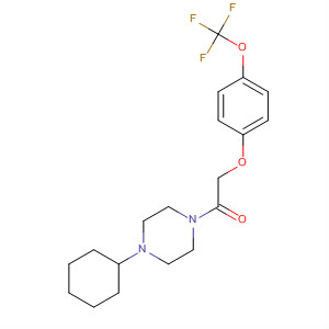 485796-29-0  Piperazine, 1-cyclohexyl-4-[[4-(trifluoromethoxy)phenoxy]acetyl]-