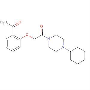 485796-30-3  Piperazine, 1-[(2-acetylphenoxy)acetyl]-4-cyclohexyl-