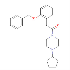 485796-61-0  Piperazine, 1-cyclopentyl-4-[[2-(phenylmethoxy)phenyl]acetyl]-