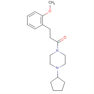 485796-64-3  Piperazine, 1-cyclopentyl-4-[3-(2-methoxyphenyl)-1-oxopropyl]-