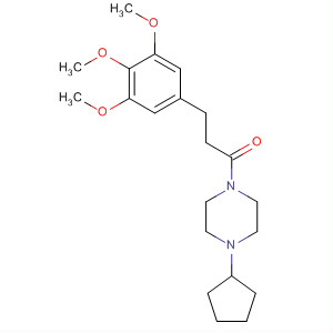 485796-70-1  Piperazine, 1-cyclopentyl-4-[1-oxo-3-(3,4,5-trimethoxyphenyl)propyl]-
