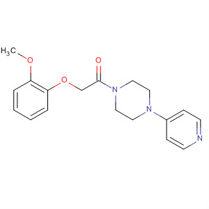 485796-84-7  Piperazine, 1-[(2-methoxyphenoxy)acetyl]-4-(4-pyridinyl)-