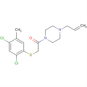 485796-91-6  Piperazine, 1-[[(2,4-dichloro-5-methylphenyl)thio]acetyl]-4-(2-propenyl)-