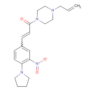 485797-39-5  Piperazine,1-[3-[3-nitro-4-(1-pyrrolidinyl)phenyl]-1-oxo-2-propenyl]-4-(2-propenyl)-