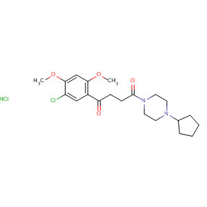 485797-57-7  Piperazine,1-[4-(5-chloro-2,4-dimethoxyphenyl)-1,4-dioxobutyl]-4-cyclopentyl-,monohydrochloride