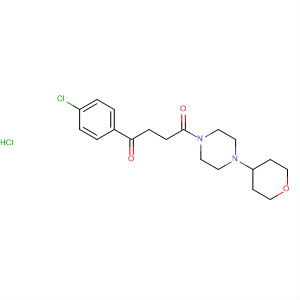 485797-75-9  Piperazine,1-[4-(4-chlorophenyl)-1,4-dioxobutyl]-4-(tetrahydro-2H-pyran-4-yl)-,monohydrochloride