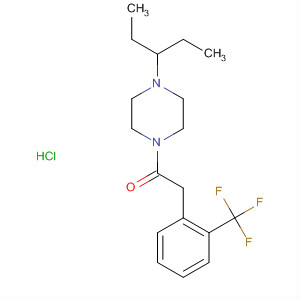 485797-96-4  Piperazine, 1-(1-ethylpropyl)-4-[[2-(trifluoromethyl)phenyl]acetyl]-,monohydrochloride