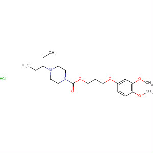 485798-16-1  1-Piperazinecarboxylic acid, 4-(1-ethylpropyl)-,3-(3,4-dimethoxyphenoxy)propyl ester, monohydrochloride