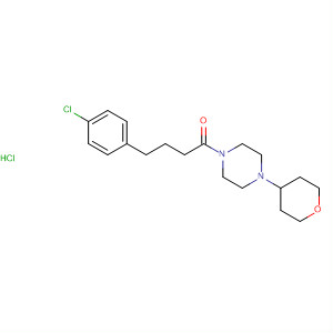 485798-45-6  Piperazine,1-[4-(4-chlorophenyl)-1-oxobutyl]-4-(tetrahydro-2H-pyran-4-yl)-,monohydrochloride