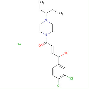 485798-52-5  Piperazine,1-[4-(3,4-dichlorophenyl)-4-hydroxy-1-oxo-2-butenyl]-4-(1-ethylpropyl)-,monohydrochloride