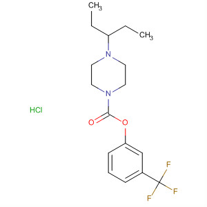 485798-55-8  1-Piperazinecarboxylic acid, 4-(1-ethylpropyl)-, 3-(trifluoromethyl)phenylester, monohydrochloride