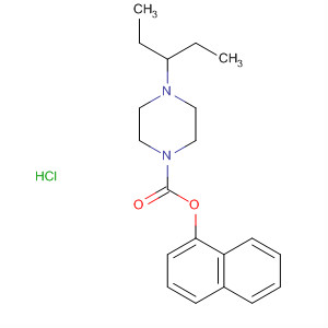 485798-56-9  1-Piperazinecarboxylic acid, 4-(1-ethylpropyl)-, 1-naphthalenyl ester,monohydrochloride