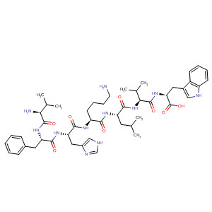 485798-89-8  L-Tryptophan, L-valyl-L-phenylalanyl-L-histidyl-L-lysyl-L-leucyl-L-valyl- 485798-89-8  L-Tryptophan, L-valyl-L-phenylalanyl-L-histidyl-L-lysyl-L-leucyl-L-valyl-