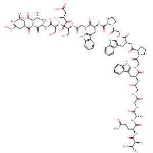 485799-20-0  L-Threonine,N-[(2R)-2-[2-(hydroxyamino)-2-oxoethyl]-4-methyl-1-oxopentyl]-L-valyl-L-glutaminyl-L-alanylglycylglycyl-L-tryptophylglycyl-L-prolyl-L-tryptophylglycyl-L-prolyl-L-tryptophylglycyl-L-a-aspartyl-L-seryl-L-seryl-L-alanyl-