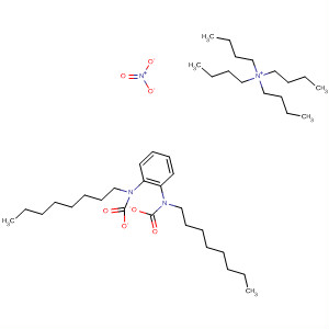 485800-77-9  1-Butanaminium, N,N,N-tributyl-, nitrate, compd. with 1,2-phenylenebis(octylcarbamate) (1:1)