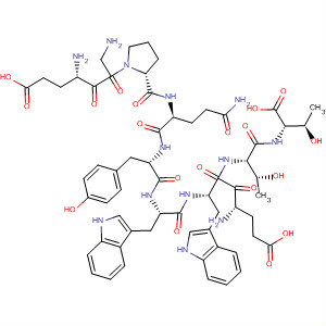 485806-09-5  L-Threonine,L-a-glutamylglycyl-L-prolyl-L-glutaminyl-L-tyrosyl-L-tryptophyl-L-a-glutamyl-L-tryptophyl-L-threonyl- 485806-09-5  L-Threonine,L-a-glutamylglycyl-L-prolyl-L-glutaminyl-L-tyrosyl-L-tryptophyl-L-a-glutamyl-L-tryptophyl-L-threonyl-