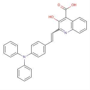485811-28-7  4-Quinolinecarboxylic acid,2-[2-[4-(diphenylamino)phenyl]ethenyl]-3-hydroxy-