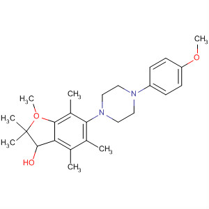 485814-95-7  3-Benzofuranol,2,3-dihydro-5-[4-(4-methoxyphenyl)-1-piperazinyl]-2,2,3,4,6,7-hexamethyl-