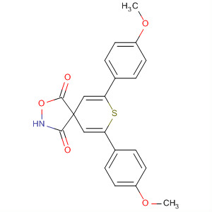 485819-43-0  2-Oxa-8-thia-3-azaspiro[4.5]deca-6,9-diene-1,4-dione,7,9-bis(4-methoxyphenyl)-
