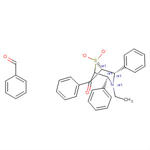 485819-63-4  Methanone,[(2R,3S,4R,5S)-4-ethyl-1,1-dioxido-3,5-diphenyl-2,6-thiomorpholinediyl]bis[phenyl-, rel-