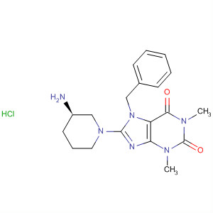 485820-51-7  1H-Purine-2,6-dione,8-[(3R)-3-amino-1-piperidinyl]-3,7-dihydro-1,3-dimethyl-7-(phenylmethyl)-, monohydrochloride