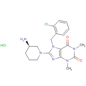 485820-55-1  1H-Purine-2,6-dione,8-[(3R)-3-amino-1-piperidinyl]-7-[(2-chlorophenyl)methyl]-3,7-dihydro-1,3-dimethyl-, monohydrochloride