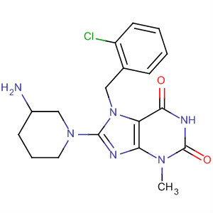 485820-83-5  1H-Purine-2,6-dione,8-(3-amino-1-piperidinyl)-7-[(2-chlorophenyl)methyl]-3,7-dihydro-3-methyl-