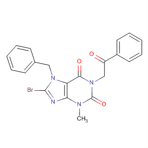 485821-22-5  1H-Purine-2,6-dione,8-bromo-3,7-dihydro-3-methyl-1-(2-oxo-2-phenylethyl)-7-(phenylmethyl)-