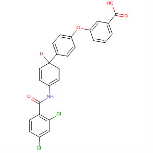 485824-19-9  [1,1'-Biphenyl]-3-carboxylic acid,4-[(2,4-dichlorobenzoyl)amino]-4'-phenoxy-, monolithium salt