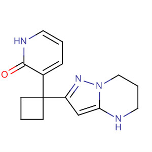 485825-68-1  2(1H)-Pyridinone,3-[1-(4,5,6,7-tetrahydropyrazolo[1,5-a]pyrimidin-2-yl)cyclobutyl]-