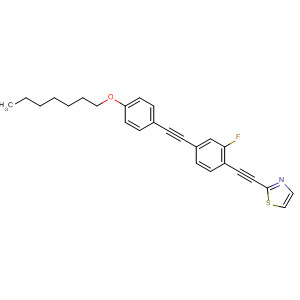 485832-15-3  Thiazole, 2-[[2-fluoro-4-[[4-(heptyloxy)phenyl]ethynyl]phenyl]ethynyl]-
