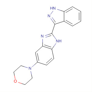 485833-06-5  1H-Indazole, 3-[5-(4-morpholinyl)-1H-benzimidazol-2-yl]-