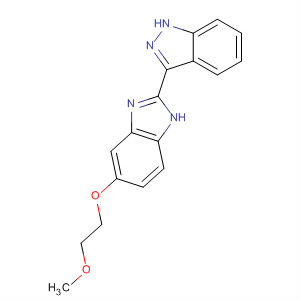 485833-16-7  1H-Indazole, 3-[5-(2-methoxyethoxy)-1H-benzimidazol-2-yl]-