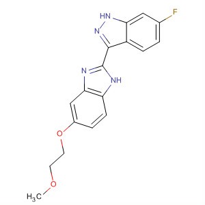 485833-18-9  1H-Indazole, 6-fluoro-3-[5-(2-methoxyethoxy)-1H-benzimidazol-2-yl]-