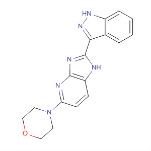 485833-23-6  1H-Imidazo[4,5-b]pyridine, 2-(1H-indazol-3-yl)-5-(4-morpholinyl)-