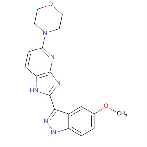 485833-25-8  1H-Imidazo[4,5-b]pyridine,2-(5-methoxy-1H-indazol-3-yl)-5-(4-morpholinyl)-