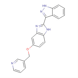 485833-30-5  1H-Indazole, 3-[5-(3-pyridinylmethoxy)-1H-benzimidazol-2-yl]-