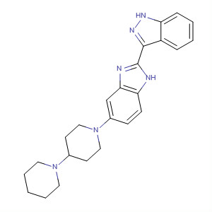 485833-37-2  1H-Indazole, 3-(5-[1,4'-bipiperidin]-1'-yl-1H-benzimidazol-2-yl)-